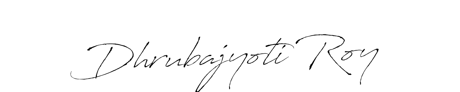 How to make Dhrubajyoti Roy name signature. Use Antro_Vectra style for creating short signs online. This is the latest handwritten sign. Dhrubajyoti Roy signature style 6 images and pictures png