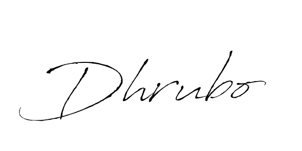 Design your own signature with our free online signature maker. With this signature software, you can create a handwritten (Antro_Vectra) signature for name Dhrubo. Dhrubo signature style 6 images and pictures png