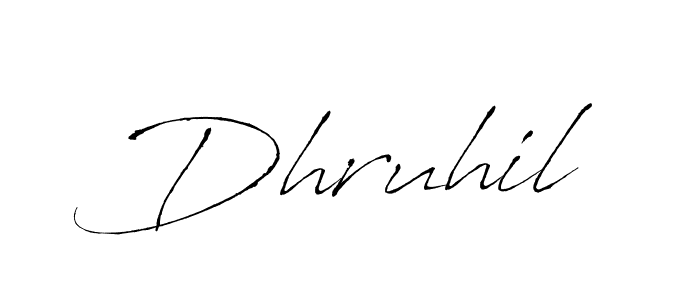 if you are searching for the best signature style for your name Dhruhil. so please give up your signature search. here we have designed multiple signature styles  using Antro_Vectra. Dhruhil signature style 6 images and pictures png