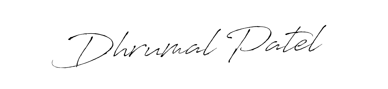 Make a beautiful signature design for name Dhrumal Patel. Use this online signature maker to create a handwritten signature for free. Dhrumal Patel signature style 6 images and pictures png