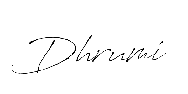 Make a beautiful signature design for name Dhrumi. Use this online signature maker to create a handwritten signature for free. Dhrumi signature style 6 images and pictures png