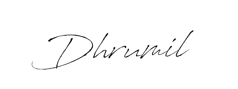 Use a signature maker to create a handwritten signature online. With this signature software, you can design (Antro_Vectra) your own signature for name Dhrumil . Dhrumil  signature style 6 images and pictures png