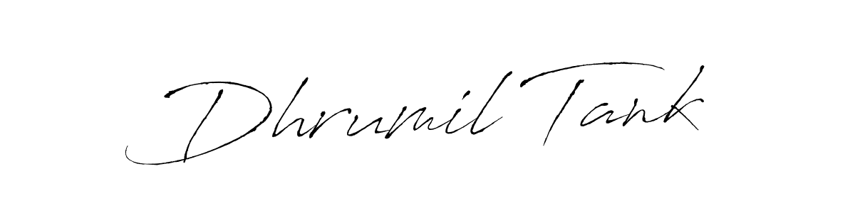 Similarly Antro_Vectra is the best handwritten signature design. Signature creator online .You can use it as an online autograph creator for name Dhrumil Tank. Dhrumil Tank signature style 6 images and pictures png