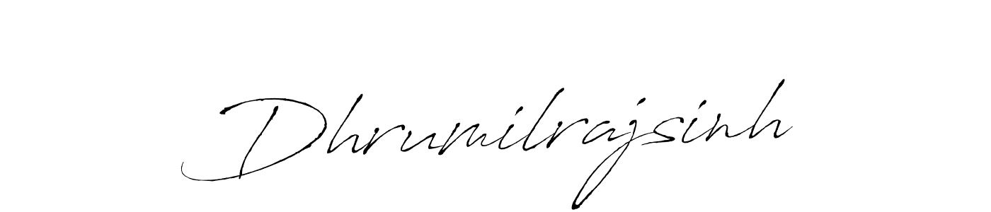 Dhrumilrajsinh stylish signature style. Best Handwritten Sign (Antro_Vectra) for my name. Handwritten Signature Collection Ideas for my name Dhrumilrajsinh. Dhrumilrajsinh signature style 6 images and pictures png