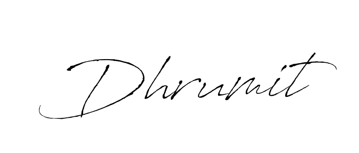 Create a beautiful signature design for name Dhrumit. With this signature (Antro_Vectra) fonts, you can make a handwritten signature for free. Dhrumit signature style 6 images and pictures png