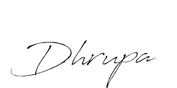 Design your own signature with our free online signature maker. With this signature software, you can create a handwritten (Antro_Vectra) signature for name Dhrupa. Dhrupa signature style 6 images and pictures png