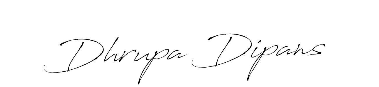 Dhrupa Dipans stylish signature style. Best Handwritten Sign (Antro_Vectra) for my name. Handwritten Signature Collection Ideas for my name Dhrupa Dipans. Dhrupa Dipans signature style 6 images and pictures png