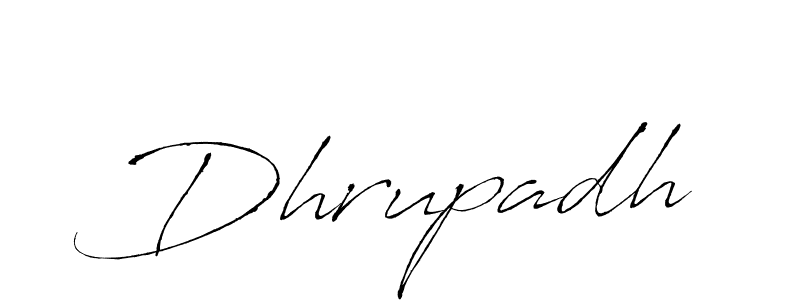 Dhrupadh stylish signature style. Best Handwritten Sign (Antro_Vectra) for my name. Handwritten Signature Collection Ideas for my name Dhrupadh. Dhrupadh signature style 6 images and pictures png