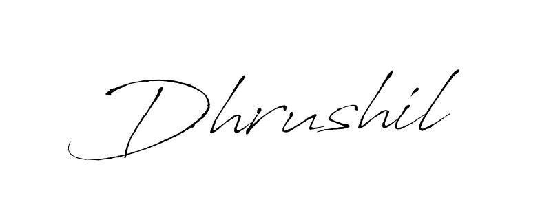 You can use this online signature creator to create a handwritten signature for the name Dhrushil. This is the best online autograph maker. Dhrushil signature style 6 images and pictures png