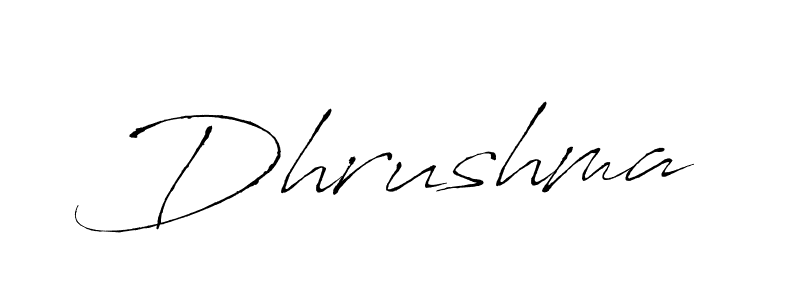 Make a beautiful signature design for name Dhrushma. Use this online signature maker to create a handwritten signature for free. Dhrushma signature style 6 images and pictures png