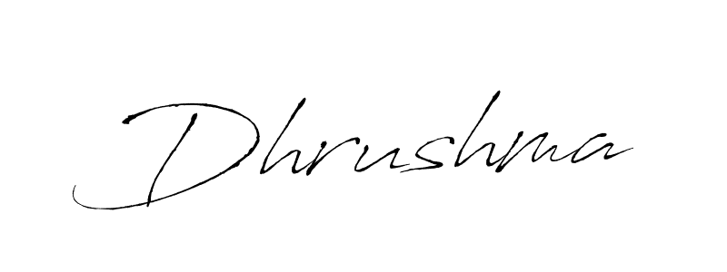 Make a beautiful signature design for name Dhrushma. Use this online signature maker to create a handwritten signature for free. Dhrushma signature style 6 images and pictures png