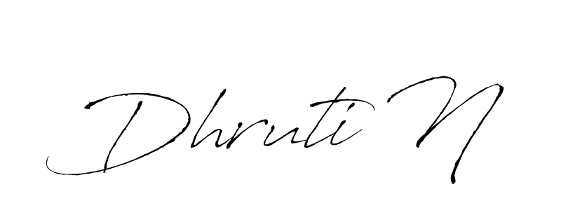 Similarly Antro_Vectra is the best handwritten signature design. Signature creator online .You can use it as an online autograph creator for name Dhruti N. Dhruti N signature style 6 images and pictures png