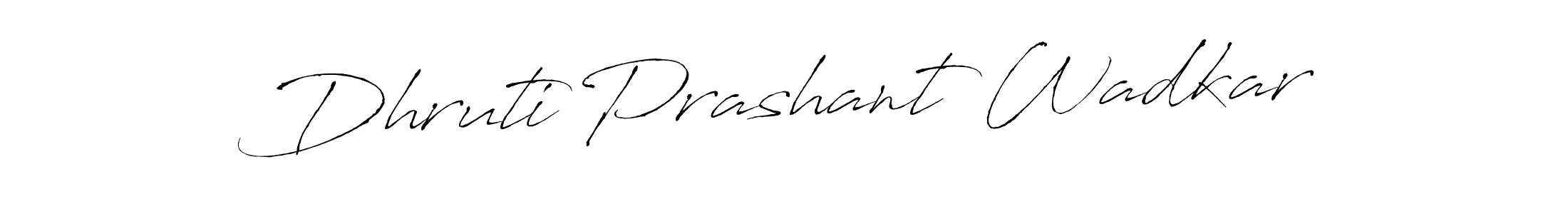 Design your own signature with our free online signature maker. With this signature software, you can create a handwritten (Antro_Vectra) signature for name Dhruti Prashant Wadkar. Dhruti Prashant Wadkar signature style 6 images and pictures png