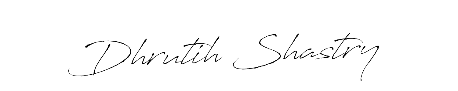 Dhrutih Shastry stylish signature style. Best Handwritten Sign (Antro_Vectra) for my name. Handwritten Signature Collection Ideas for my name Dhrutih Shastry. Dhrutih Shastry signature style 6 images and pictures png