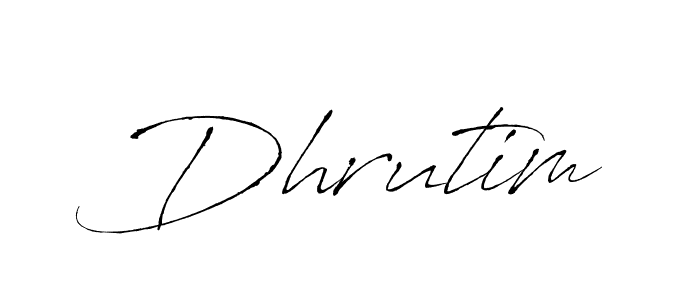 The best way (Antro_Vectra) to make a short signature is to pick only two or three words in your name. The name Dhrutim include a total of six letters. For converting this name. Dhrutim signature style 6 images and pictures png