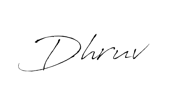 How to make Dhruv  signature? Antro_Vectra is a professional autograph style. Create handwritten signature for Dhruv  name. Dhruv  signature style 6 images and pictures png