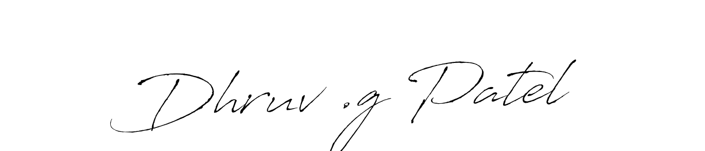 Make a beautiful signature design for name Dhruv .g Patel. Use this online signature maker to create a handwritten signature for free. Dhruv .g Patel signature style 6 images and pictures png