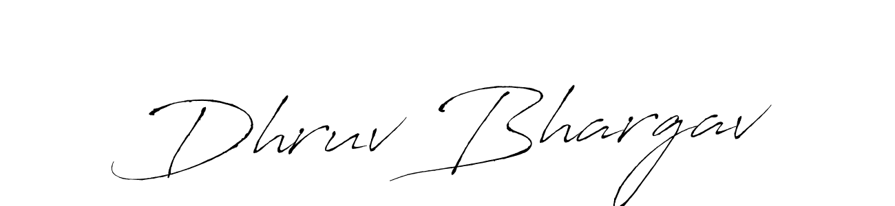 Use a signature maker to create a handwritten signature online. With this signature software, you can design (Antro_Vectra) your own signature for name Dhruv Bhargav. Dhruv Bhargav signature style 6 images and pictures png