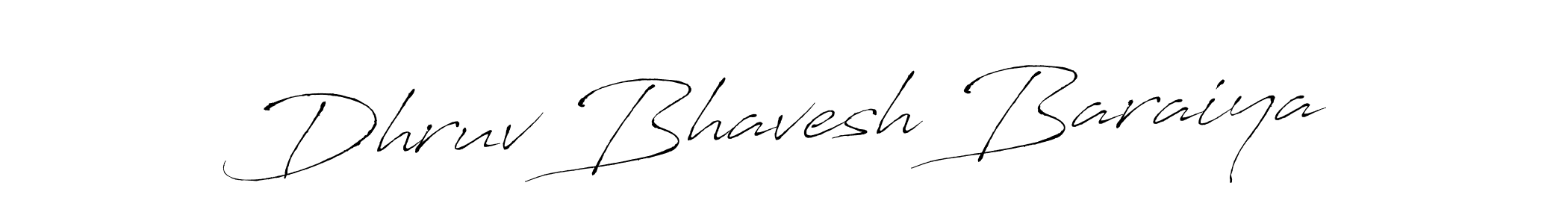 Create a beautiful signature design for name Dhruv Bhavesh Baraiya. With this signature (Antro_Vectra) fonts, you can make a handwritten signature for free. Dhruv Bhavesh Baraiya signature style 6 images and pictures png
