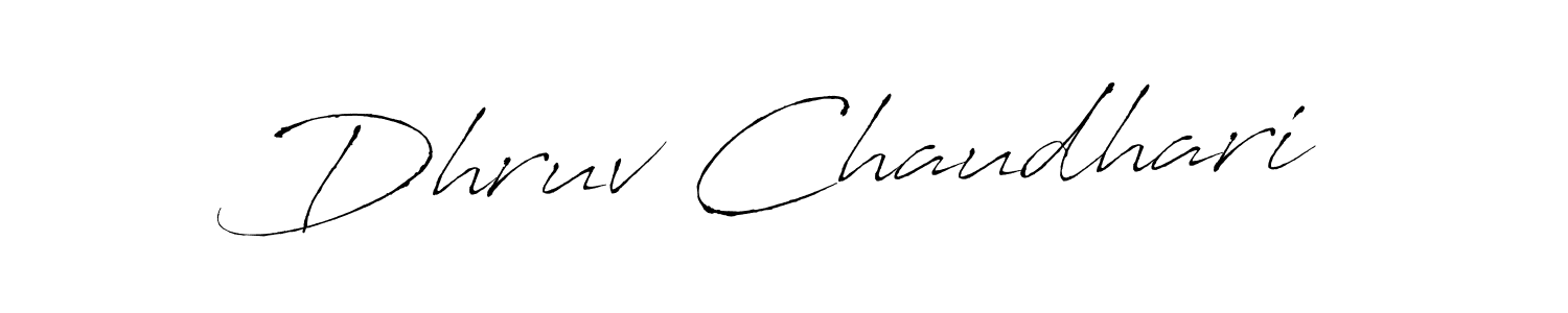 This is the best signature style for the Dhruv Chaudhari name. Also you like these signature font (Antro_Vectra). Mix name signature. Dhruv Chaudhari signature style 6 images and pictures png