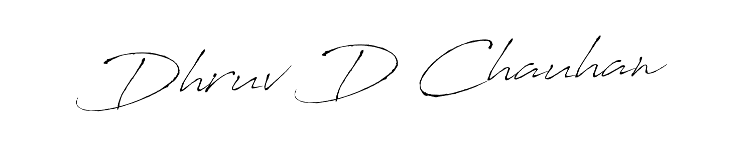 Make a beautiful signature design for name Dhruv D Chauhan. Use this online signature maker to create a handwritten signature for free. Dhruv D Chauhan signature style 6 images and pictures png
