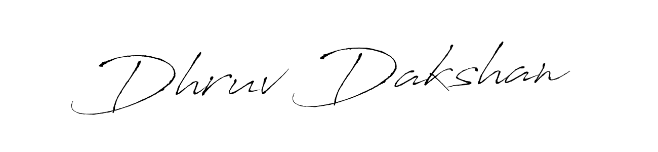 How to make Dhruv Dakshan signature? Antro_Vectra is a professional autograph style. Create handwritten signature for Dhruv Dakshan name. Dhruv Dakshan signature style 6 images and pictures png