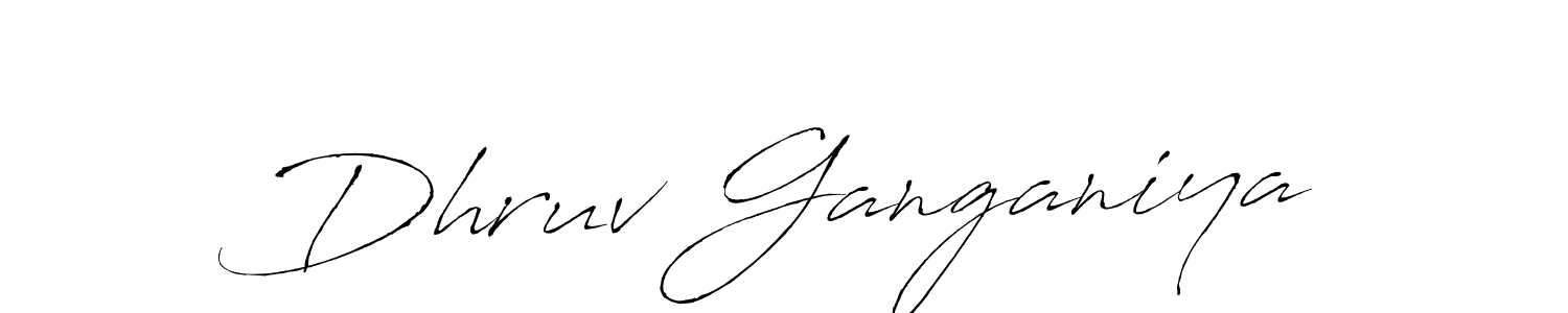 This is the best signature style for the Dhruv Ganganiya name. Also you like these signature font (Antro_Vectra). Mix name signature. Dhruv Ganganiya signature style 6 images and pictures png