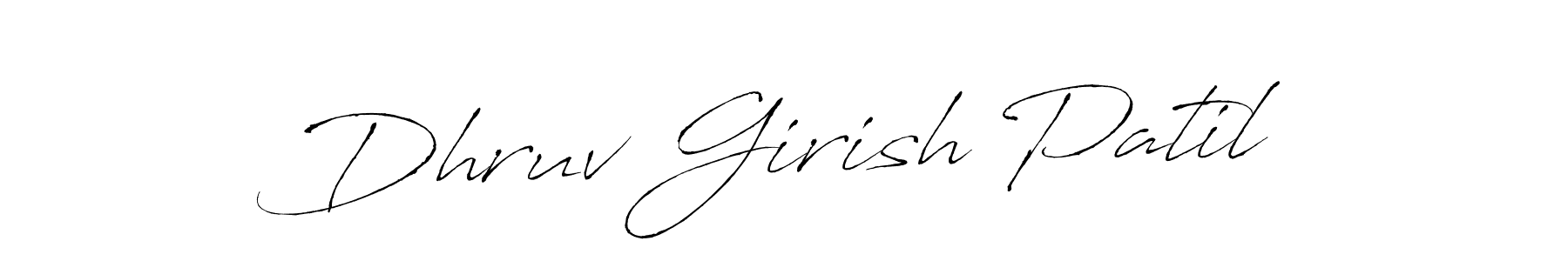 Also You can easily find your signature by using the search form. We will create Dhruv Girish Patil name handwritten signature images for you free of cost using Antro_Vectra sign style. Dhruv Girish Patil signature style 6 images and pictures png