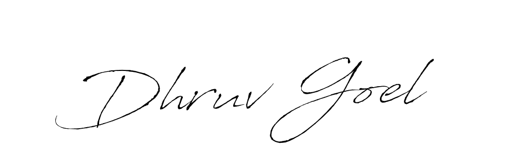 Dhruv Goel stylish signature style. Best Handwritten Sign (Antro_Vectra) for my name. Handwritten Signature Collection Ideas for my name Dhruv Goel. Dhruv Goel signature style 6 images and pictures png