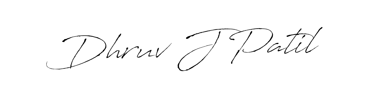 How to make Dhruv J Patil name signature. Use Antro_Vectra style for creating short signs online. This is the latest handwritten sign. Dhruv J Patil signature style 6 images and pictures png