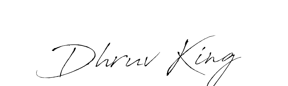 It looks lik you need a new signature style for name Dhruv King. Design unique handwritten (Antro_Vectra) signature with our free signature maker in just a few clicks. Dhruv King signature style 6 images and pictures png