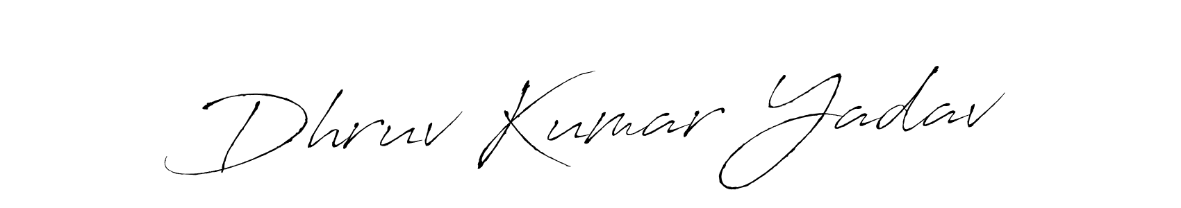 Make a beautiful signature design for name Dhruv Kumar Yadav. With this signature (Antro_Vectra) style, you can create a handwritten signature for free. Dhruv Kumar Yadav signature style 6 images and pictures png