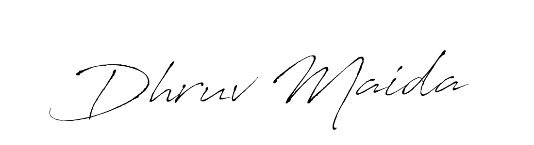 Make a beautiful signature design for name Dhruv Maida. Use this online signature maker to create a handwritten signature for free. Dhruv Maida signature style 6 images and pictures png