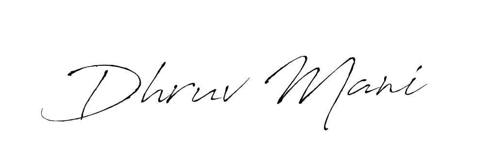 Also we have Dhruv Mani name is the best signature style. Create professional handwritten signature collection using Antro_Vectra autograph style. Dhruv Mani signature style 6 images and pictures png