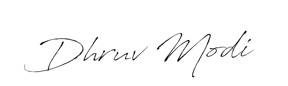 Design your own signature with our free online signature maker. With this signature software, you can create a handwritten (Antro_Vectra) signature for name Dhruv Modi. Dhruv Modi signature style 6 images and pictures png