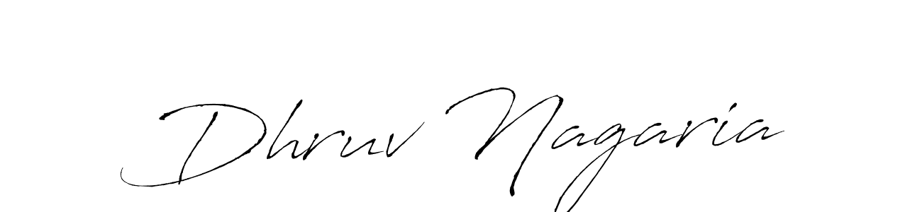 Make a beautiful signature design for name Dhruv Nagaria. With this signature (Antro_Vectra) style, you can create a handwritten signature for free. Dhruv Nagaria signature style 6 images and pictures png