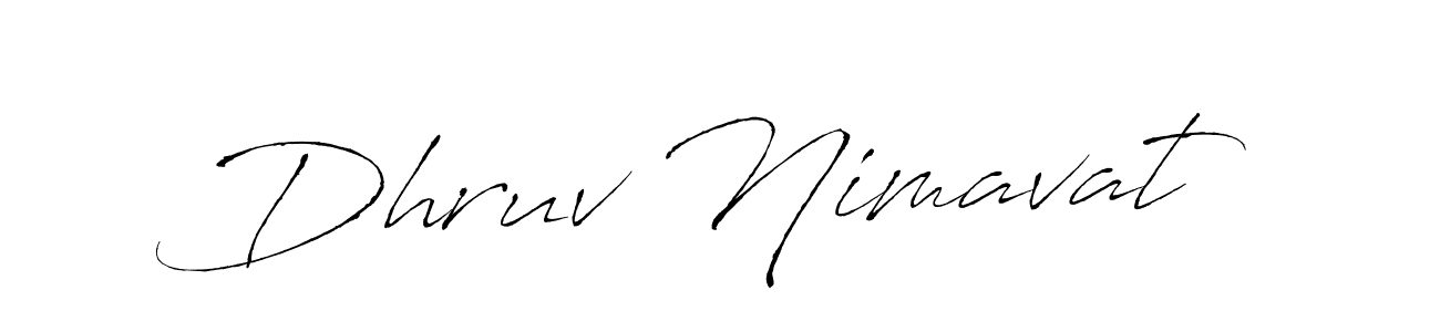 Create a beautiful signature design for name Dhruv Nimavat. With this signature (Antro_Vectra) fonts, you can make a handwritten signature for free. Dhruv Nimavat signature style 6 images and pictures png