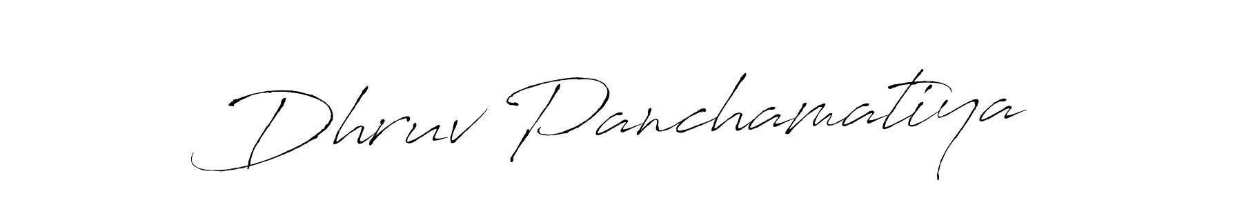 Also we have Dhruv Panchamatiya name is the best signature style. Create professional handwritten signature collection using Antro_Vectra autograph style. Dhruv Panchamatiya signature style 6 images and pictures png