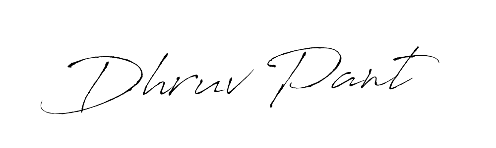 Use a signature maker to create a handwritten signature online. With this signature software, you can design (Antro_Vectra) your own signature for name Dhruv Pant. Dhruv Pant signature style 6 images and pictures png