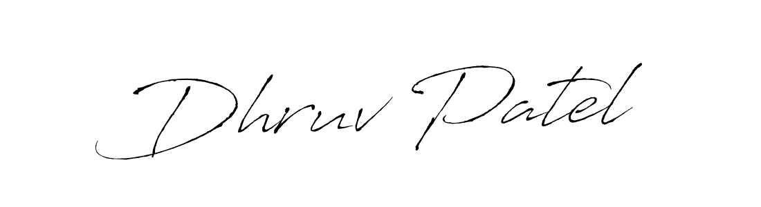 This is the best signature style for the Dhruv Patel name. Also you like these signature font (Antro_Vectra). Mix name signature. Dhruv Patel signature style 6 images and pictures png
