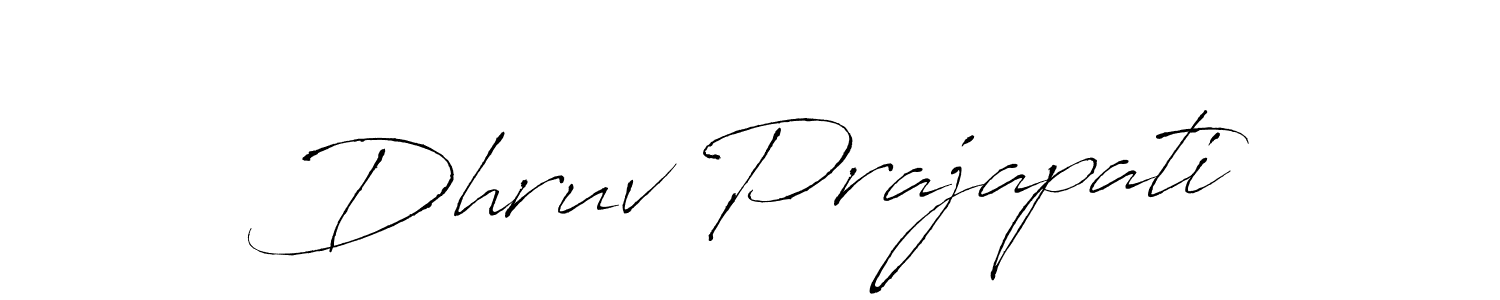 Dhruv Prajapati stylish signature style. Best Handwritten Sign (Antro_Vectra) for my name. Handwritten Signature Collection Ideas for my name Dhruv Prajapati. Dhruv Prajapati signature style 6 images and pictures png