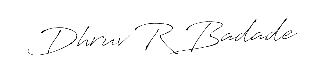 You can use this online signature creator to create a handwritten signature for the name Dhruv R Badade. This is the best online autograph maker. Dhruv R Badade signature style 6 images and pictures png