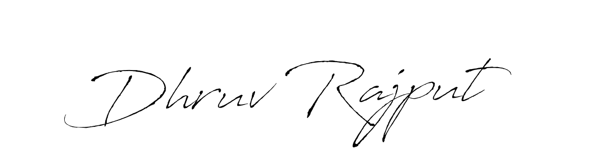 How to make Dhruv Rajput name signature. Use Antro_Vectra style for creating short signs online. This is the latest handwritten sign. Dhruv Rajput signature style 6 images and pictures png