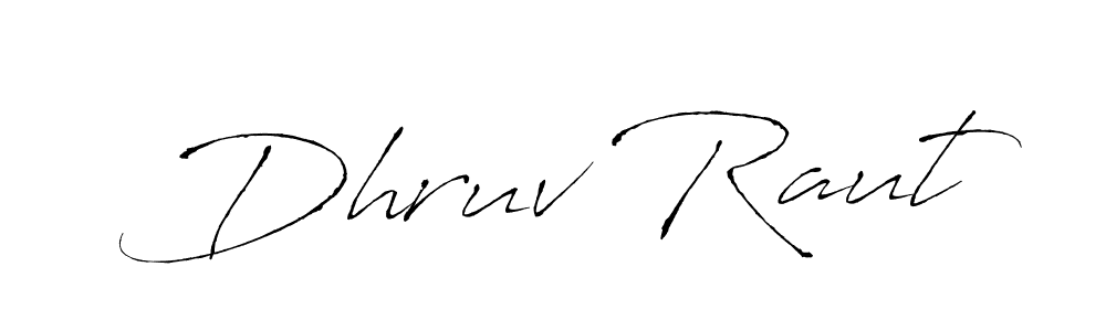 Similarly Antro_Vectra is the best handwritten signature design. Signature creator online .You can use it as an online autograph creator for name Dhruv Raut. Dhruv Raut signature style 6 images and pictures png