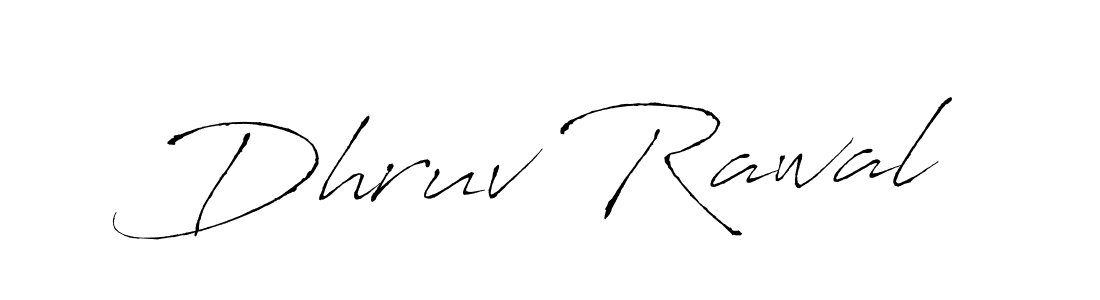 Dhruv Rawal stylish signature style. Best Handwritten Sign (Antro_Vectra) for my name. Handwritten Signature Collection Ideas for my name Dhruv Rawal. Dhruv Rawal signature style 6 images and pictures png