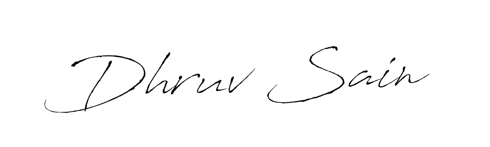 You should practise on your own different ways (Antro_Vectra) to write your name (Dhruv Sain) in signature. don't let someone else do it for you. Dhruv Sain signature style 6 images and pictures png