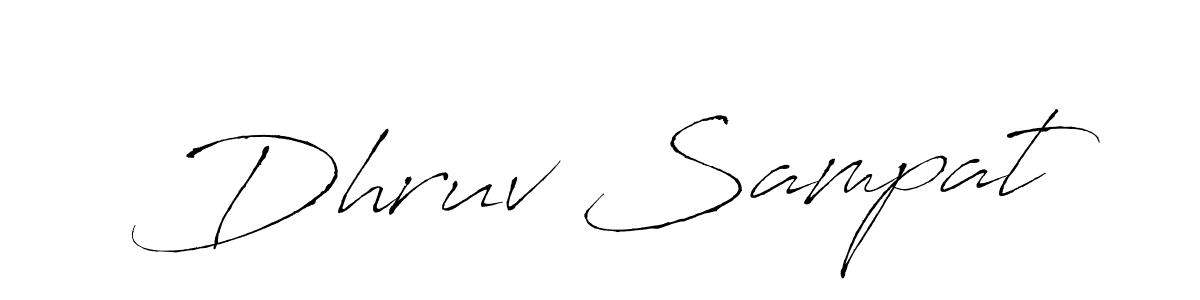 You should practise on your own different ways (Antro_Vectra) to write your name (Dhruv Sampat) in signature. don't let someone else do it for you. Dhruv Sampat signature style 6 images and pictures png