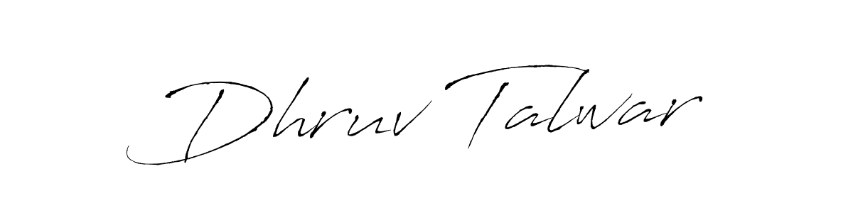 Use a signature maker to create a handwritten signature online. With this signature software, you can design (Antro_Vectra) your own signature for name Dhruv Talwar. Dhruv Talwar signature style 6 images and pictures png