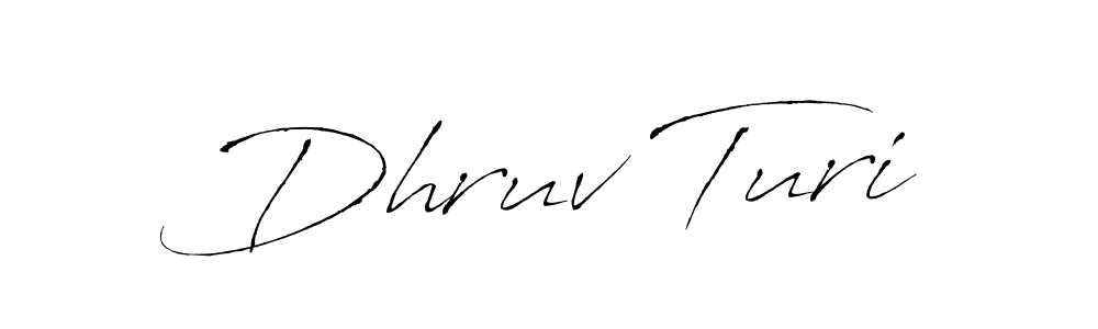 Also You can easily find your signature by using the search form. We will create Dhruv Turi name handwritten signature images for you free of cost using Antro_Vectra sign style. Dhruv Turi signature style 6 images and pictures png