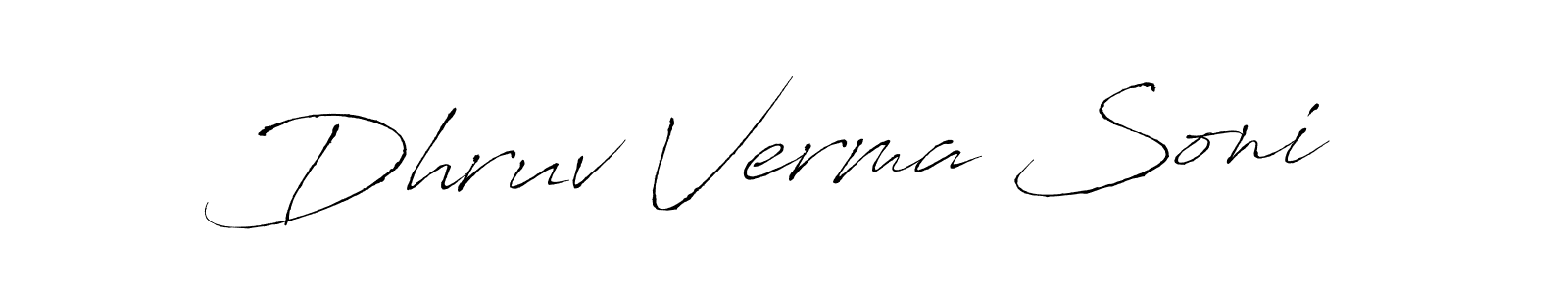 You should practise on your own different ways (Antro_Vectra) to write your name (Dhruv Verma Soni) in signature. don't let someone else do it for you. Dhruv Verma Soni signature style 6 images and pictures png